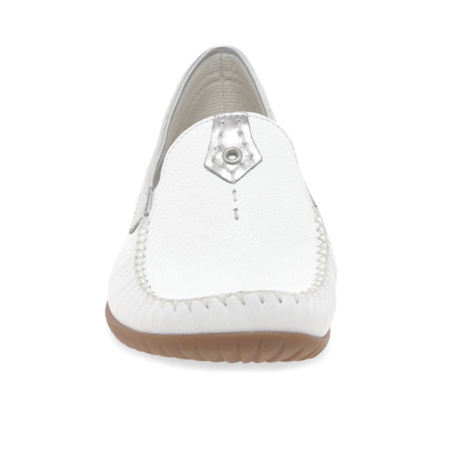 Gabour | Exclusif Mocassins California Sporty Blanc/argent Pour Femmes